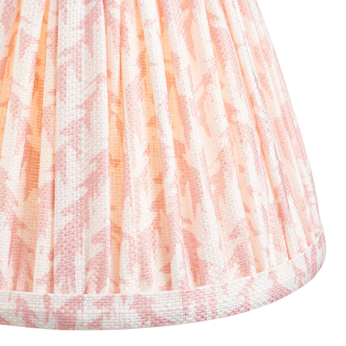 Endon 112918 Leaf 16cm Tapered Shade Peachy keen fabric 7W LED E14 or B22 (Required)