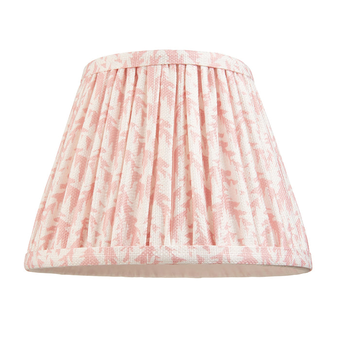 Endon 112919 Leaf 20cm Tapered Shade Peachy keen fabric 7W LED E14 or B22 (Required)