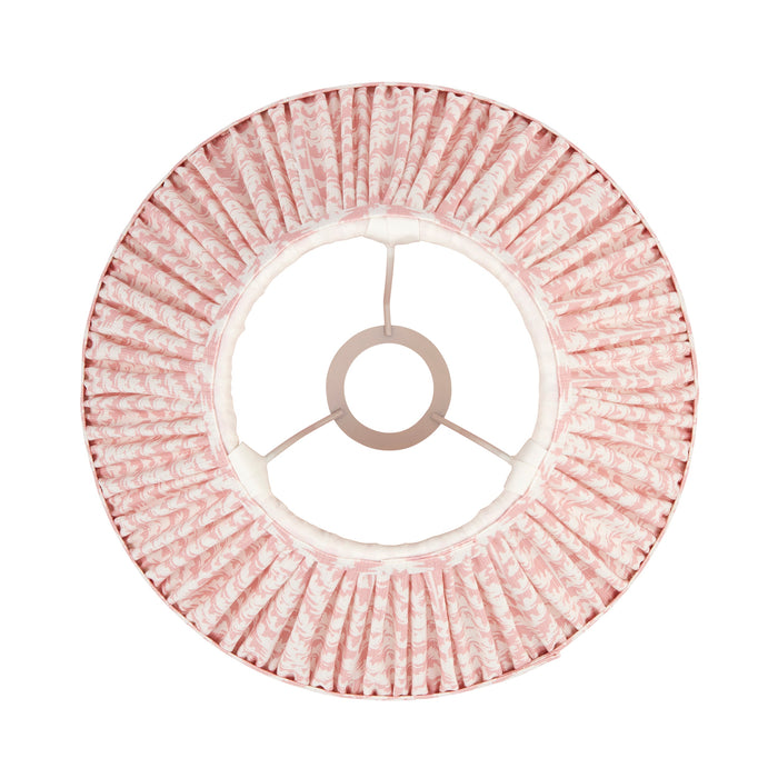 Endon 112920 Leaf 30cm Tapered Shade Peachy keen fabric 10W LED E27 or B22 (Required)