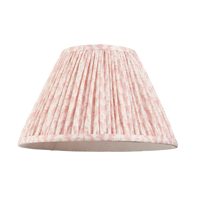 Endon 112920 Leaf 30cm Tapered Shade Peachy keen fabric 10W LED E27 or B22 (Required)