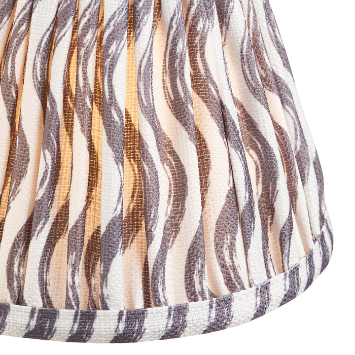 Endon 112924 Ripple 16cm Tapered Shade Pearl grey fabric 7W LED E14 or B22 (Required)