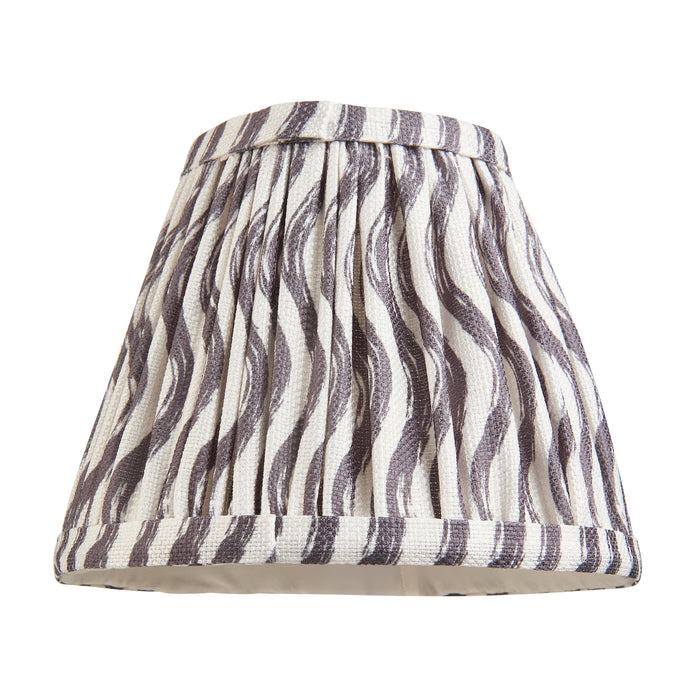 Endon 112924 Ripple 16cm Tapered Shade Pearl grey fabric 7W LED E14 or B22 (Required)