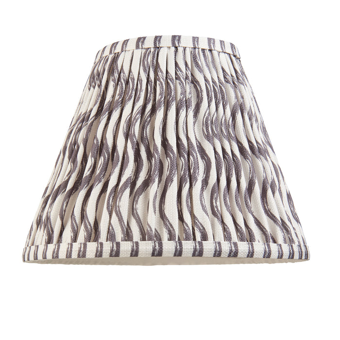 Endon 112926 Ripple 25cm Tapered Shade Pearl grey fabric 10W LED E27 or B22 (Required)