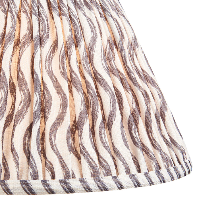 Endon 112927 Ripple 30cm Tapered Shade Pearl grey fabric 10W LED E27 or B22 (Required)