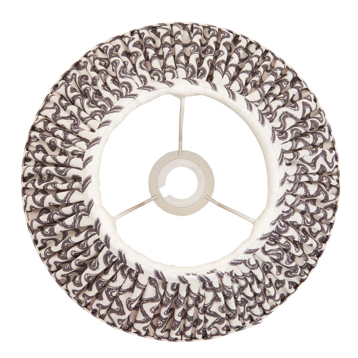 Endon 112927 Ripple 30cm Tapered Shade Pearl grey fabric 10W LED E27 or B22 (Required)