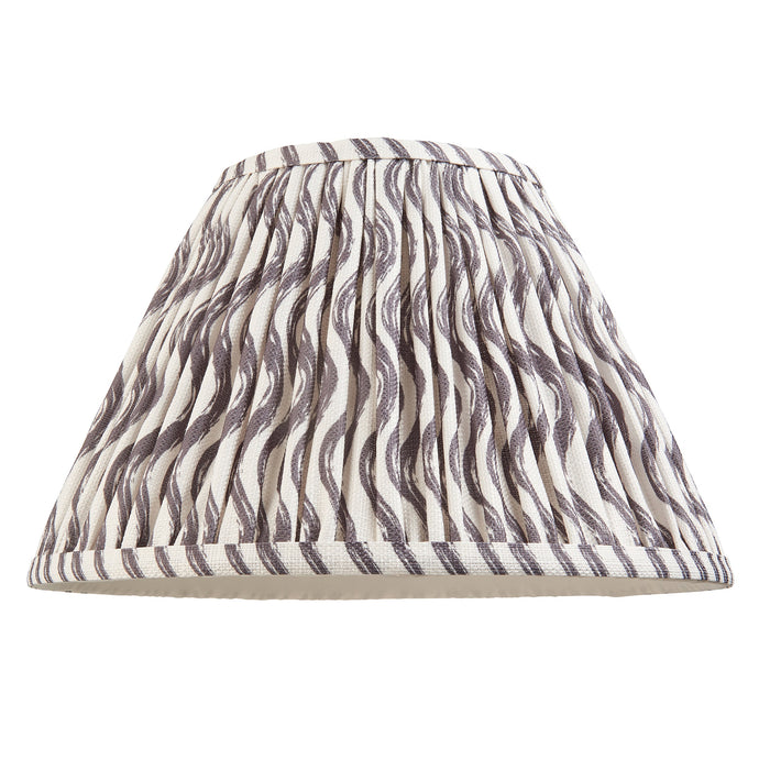 Endon 112927 Ripple 30cm Tapered Shade Pearl grey fabric 10W LED E27 or B22 (Required)