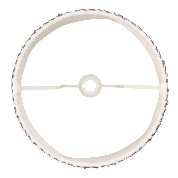 Endon 112928 Ripple 35cm Tapered Shade Pearl grey fabric 10W LED E27 or B22 (Required)