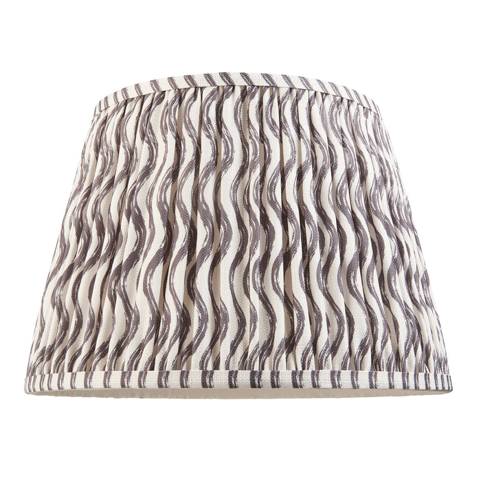 Endon 112928 Ripple 35cm Tapered Shade Pearl grey fabric 10W LED E27 or B22 (Required)