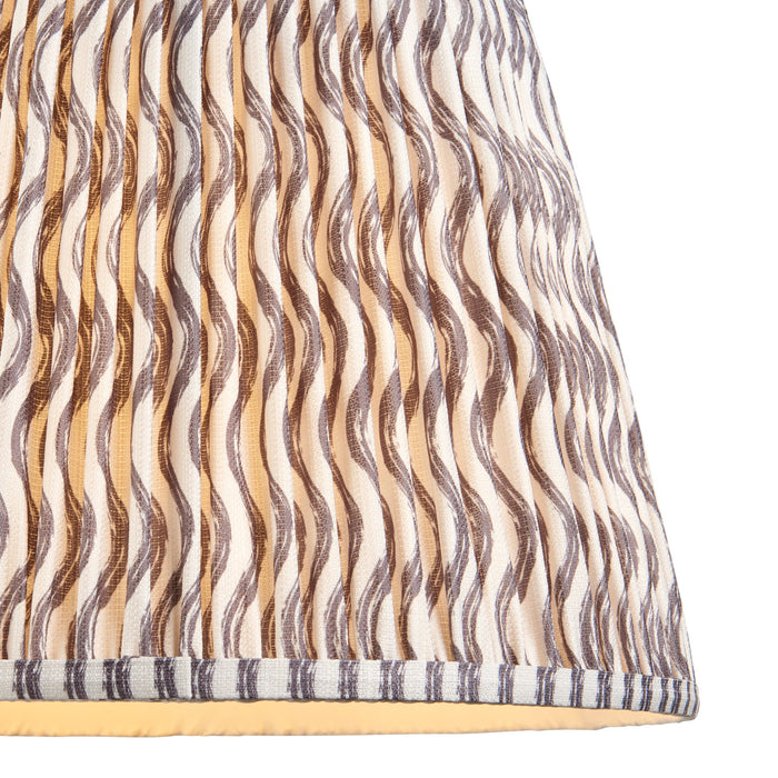 Endon 112929 Ripple 40cm Tapered Shade Pearl grey fabric 10W LED E27 or B22 (Required)