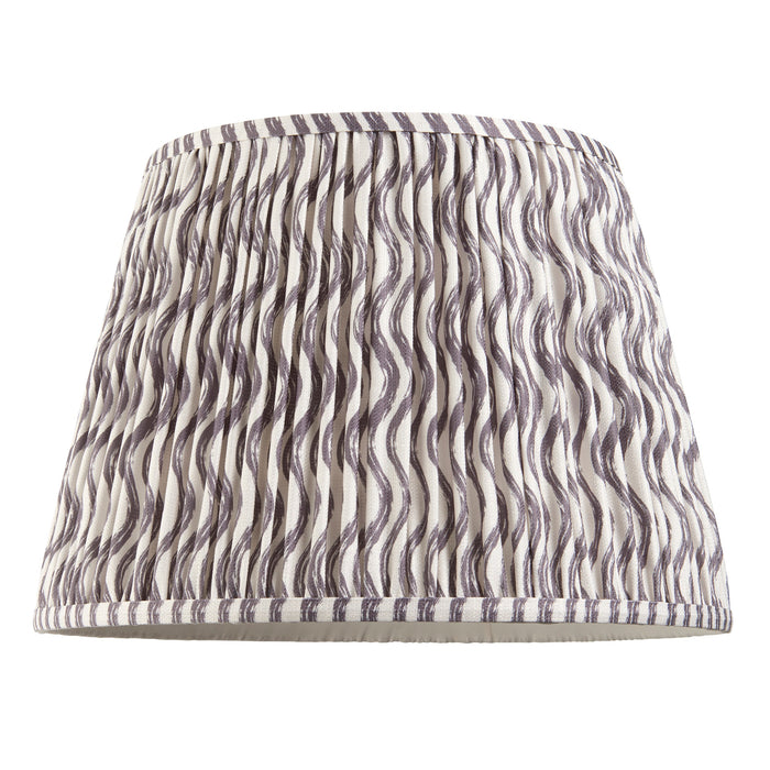 Endon 112929 Ripple 40cm Tapered Shade Pearl grey fabric 10W LED E27 or B22 (Required)
