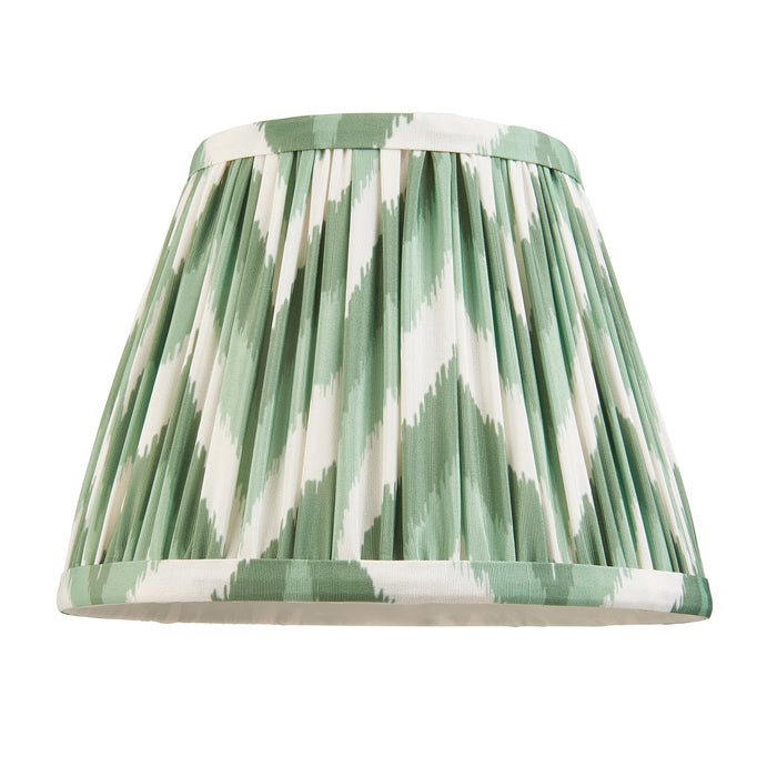 Endon 113065 Zigzag 20cm Tapered Shade Cotswold green fabric 7W LED E14 or B22 (Required)