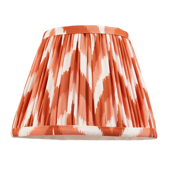 Endon 113071 Zigzag 20cm Tapered Shade Apricot orange fabric 7W LED E14 or B22 (Required)