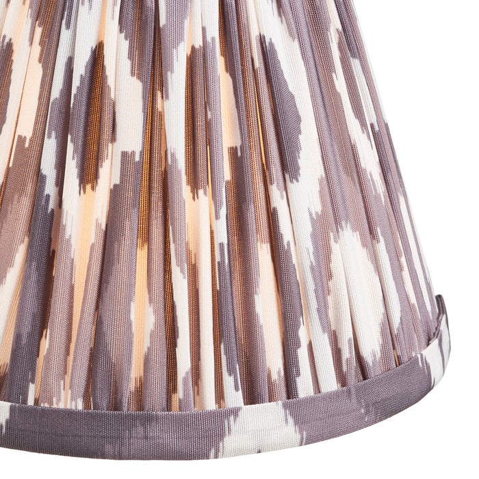 Endon 113082 Ikat 16cm Tapered Shade Pearl grey fabric 7W LED E14 or B22 (Required)