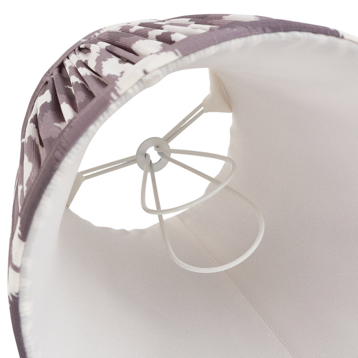 Endon 113082 Ikat 16cm Tapered Shade Pearl grey fabric 7W LED E14 or B22 (Required)