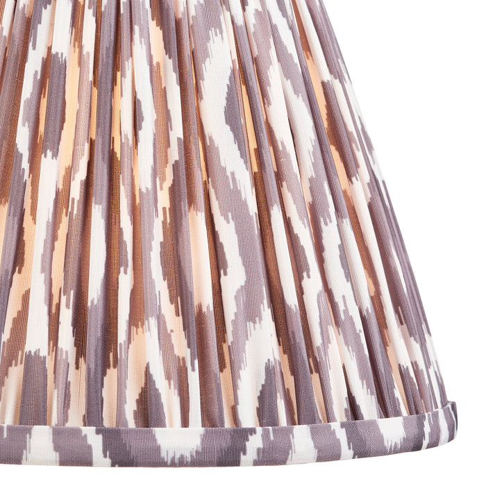 Endon 113084 Ikat 25cm Tapered Shade Pearl grey fabric 10W LED E27 or B22 (Required)