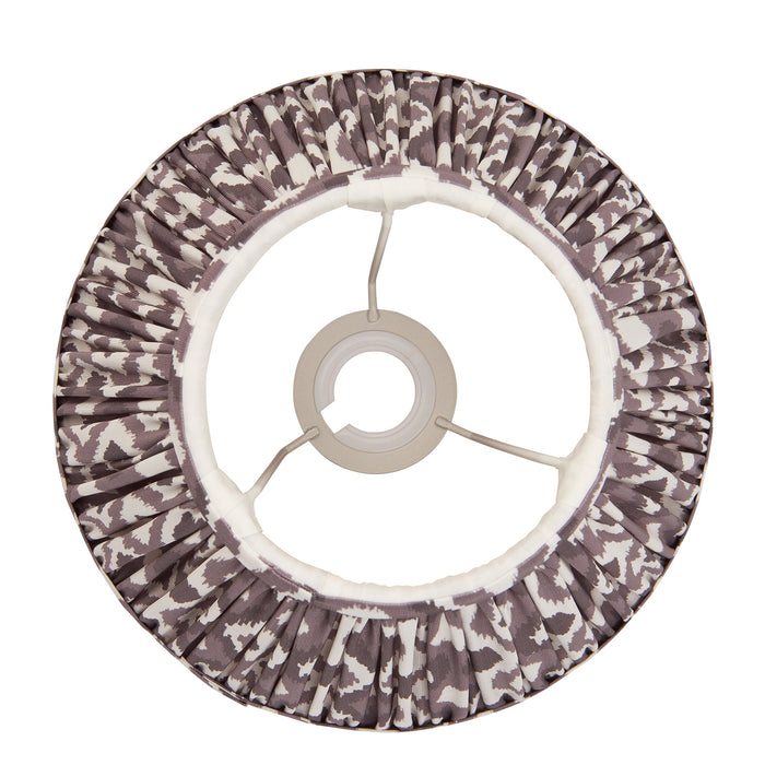 Endon 113084 Ikat 25cm Tapered Shade Pearl grey fabric 10W LED E27 or B22 (Required)