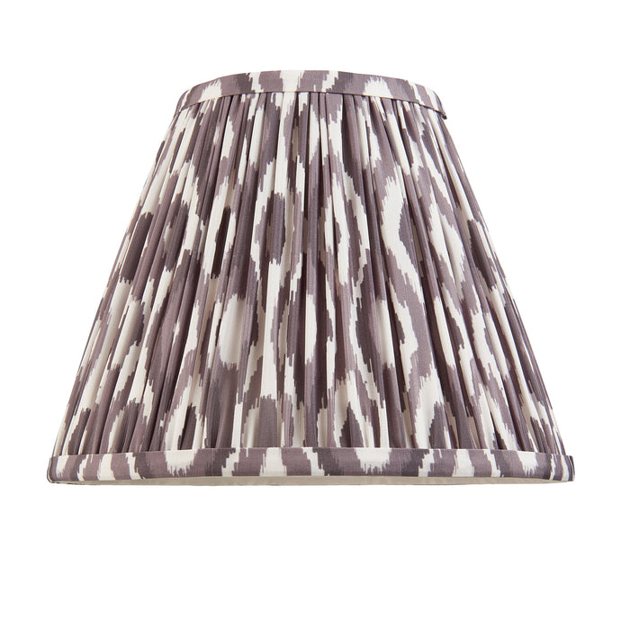 Endon 113084 Ikat 25cm Tapered Shade Pearl grey fabric 10W LED E27 or B22 (Required)