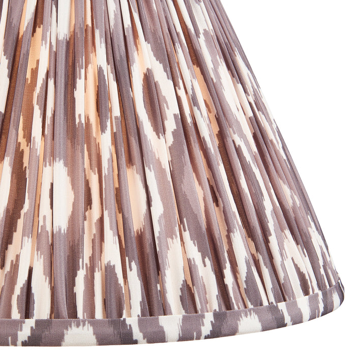 Endon 113085 Ikat 30cm Tapered Shade Pearl grey fabric 10W LED E27 or B22 (Required)