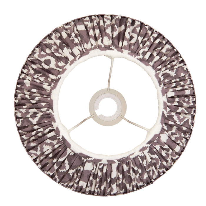 Endon 113085 Ikat 30cm Tapered Shade Pearl grey fabric 10W LED E27 or B22 (Required)