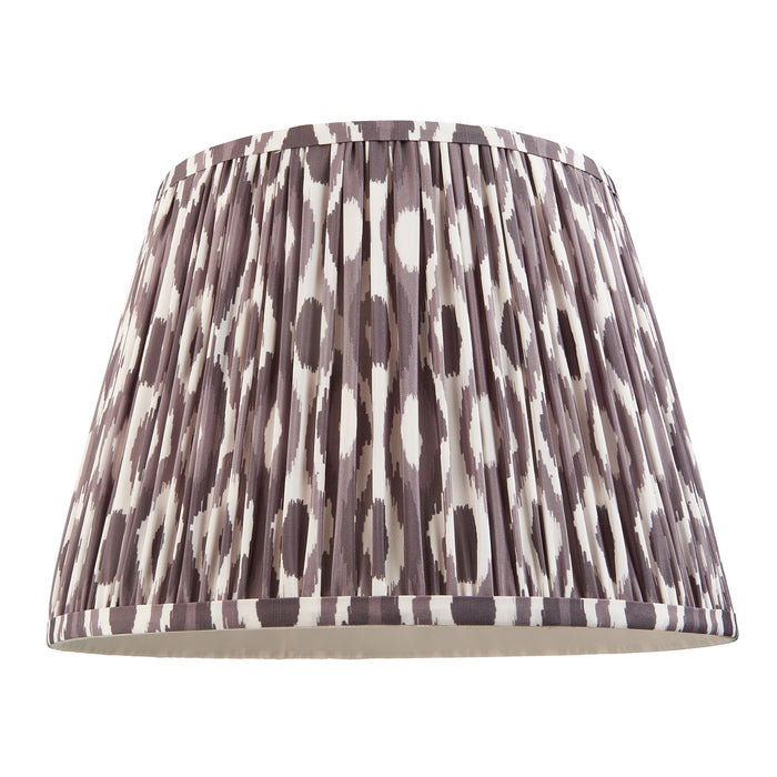 Endon 113086 Ikat 35cm Tapered Shade Pearl grey fabric 10W LED E27 or B22 (Required)