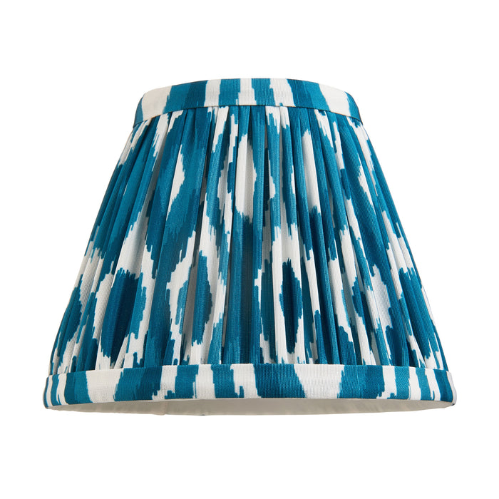 Endon 113088 Ikat 16cm Tapered Shade Marlin blue fabric 7W LED E14 or B22 (Required)