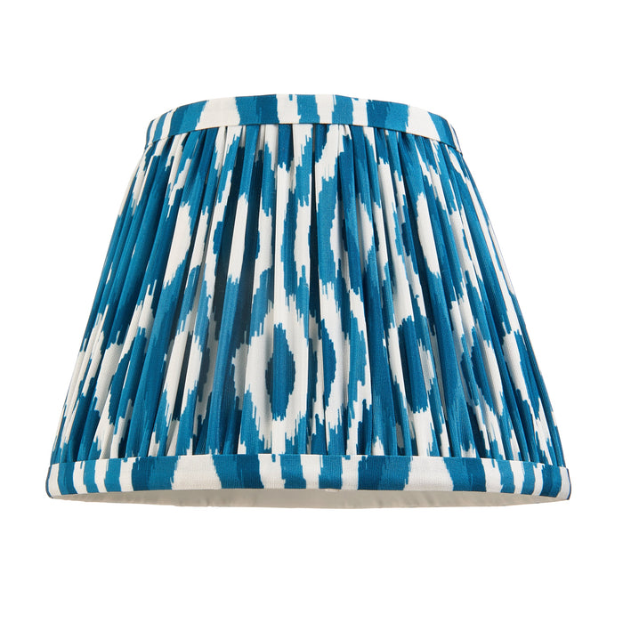 Endon 113089 Ikat 20cm Tapered Shade Marlin blue fabric 7W LED E14 or B22 (Required)