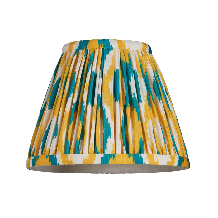 Endon 113095 Ikat 16cm Tapered Shade Yellow & jade 7W LED E14 or B22 (Required)