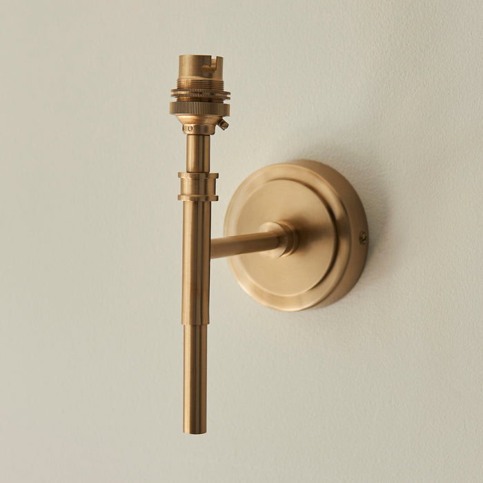 Endon 113151 Chester Wall Fitting Brushed aged brass plate 7W LED B22 (Required)