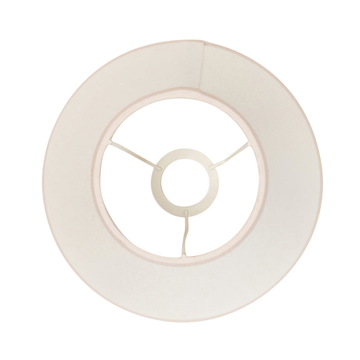 Endon 113176 Ivy 25cm Tapered Shade Vintage white & almond white fabric 10W LED E27 or B22 (Required)