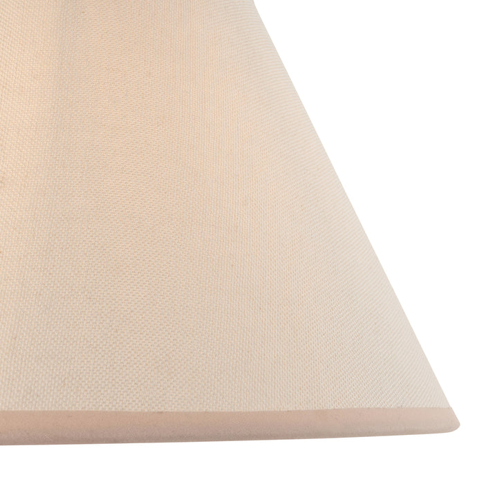 Endon 113177 Ivy 30cm Tapered Shade Vintage white & almond white fabric 10W LED E27 or B22 (Required)