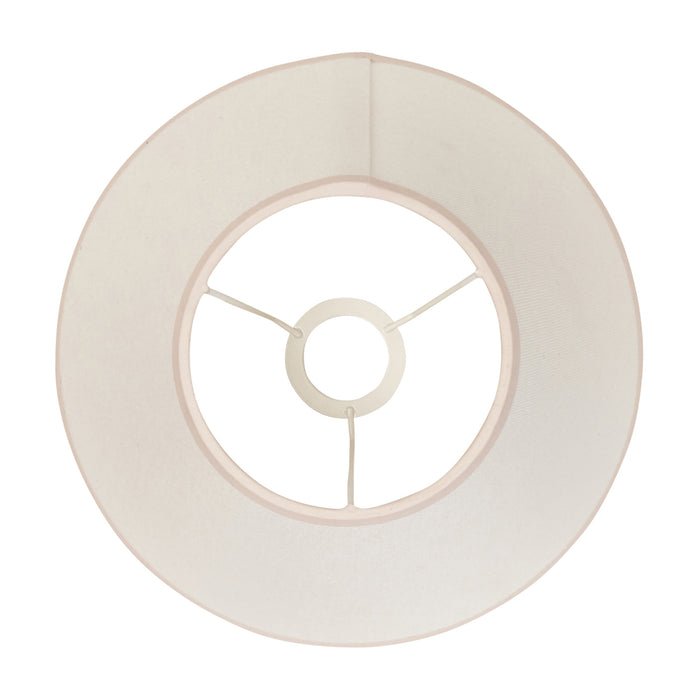 Endon 113177 Ivy 30cm Tapered Shade Vintage white & almond white fabric 10W LED E27 or B22 (Required)