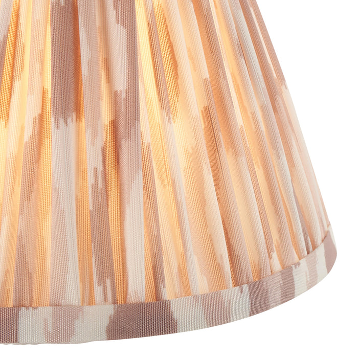 Endon 113223 Ikat 16cm Tapered Shade Neutral print fabric 7W LED E14 or B22 (Required)