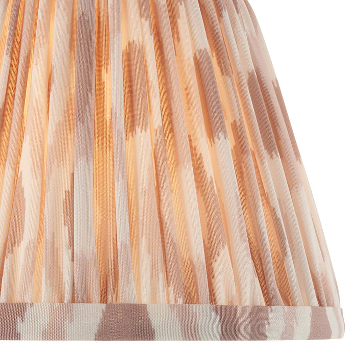 Endon 113224 Ikat 20cm Tapered Shade Neutral print fabric 7W LED E14 or B22 (Required)