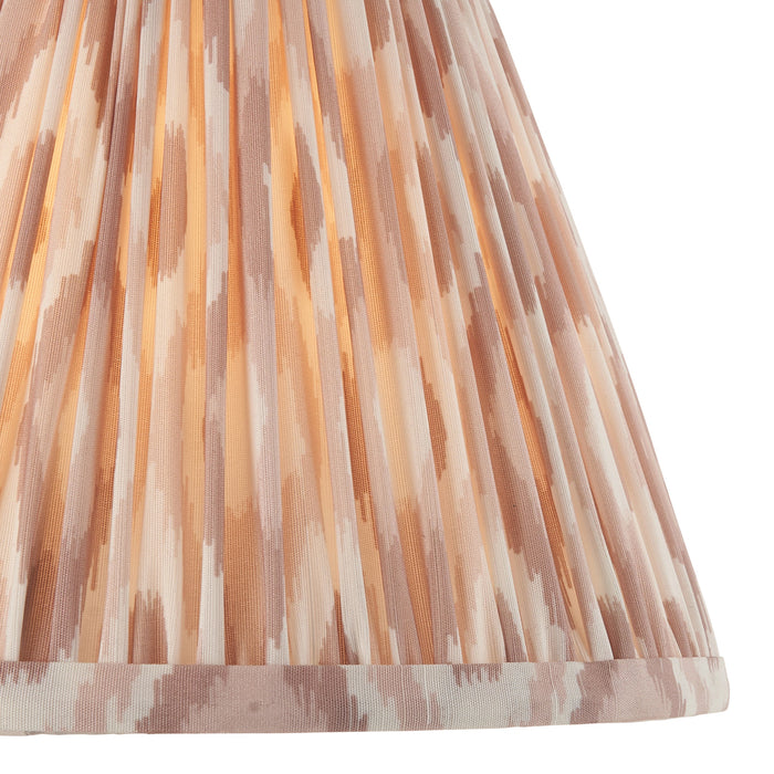 Endon 113225 Ikat 25cm Tapered Shade Neutral print fabric 10W LED E27 or B22 (Required)