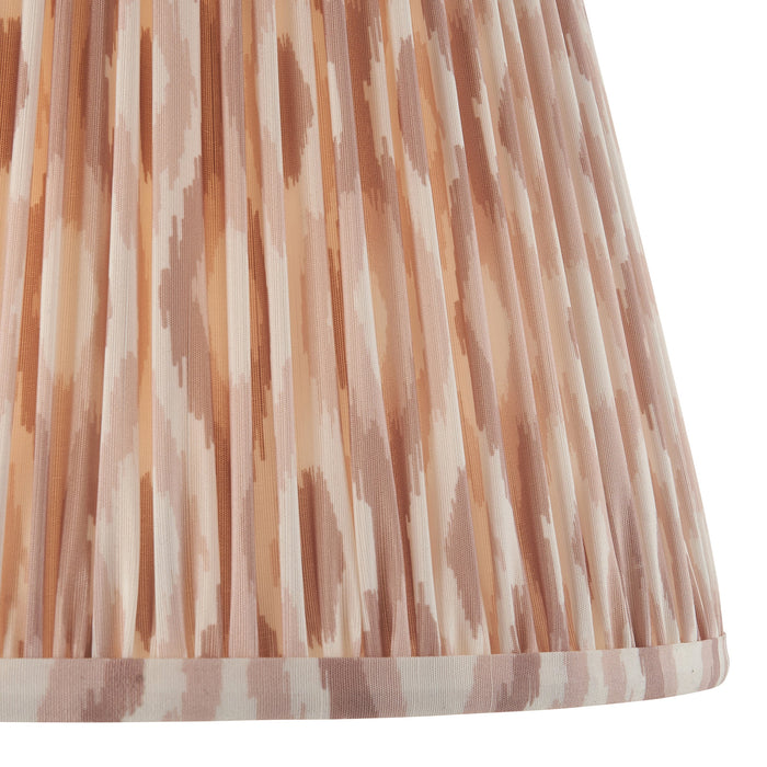 Endon 113227 Ikat 35cm Tapered Shade Neutral print fabric 10W LED E27 or B22 (Required)
