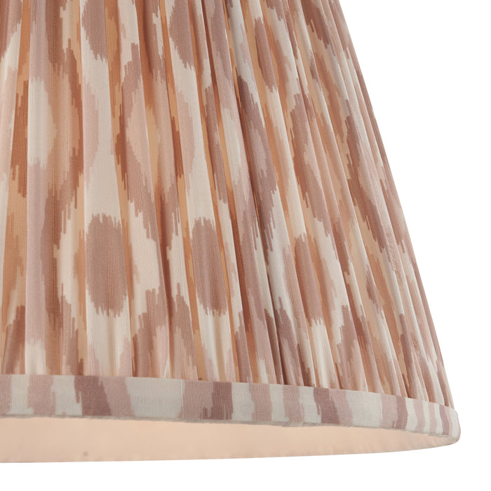 Endon 113228 Ikat 40cm Tapered Shade Neutral print fabric 10W LED E27 or B22 (Required)