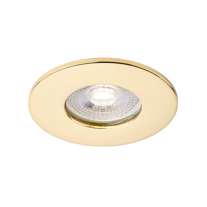 Saxby 113286 Saxby ShieldONE 65 Bezel iP65 - Brass Brass effect plate