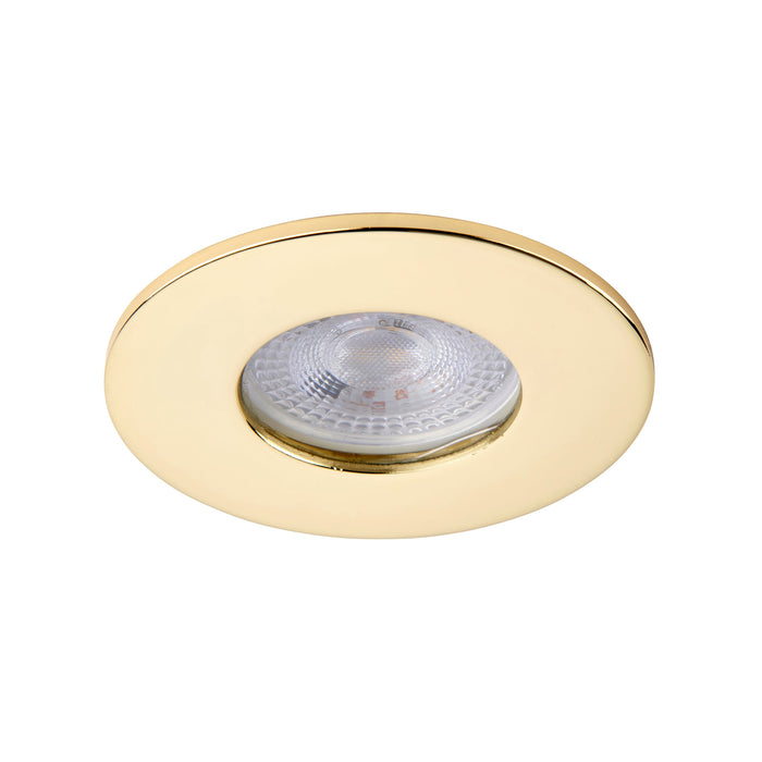 Saxby 113286 Saxby ShieldONE 65 Bezel iP65 - Brass Brass effect plate