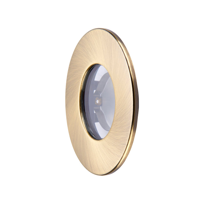 Saxby 113288 Saxby ShieldONE 65 Bezel iP65 - Antique Brass Antique brass plate - westbasedirect.com