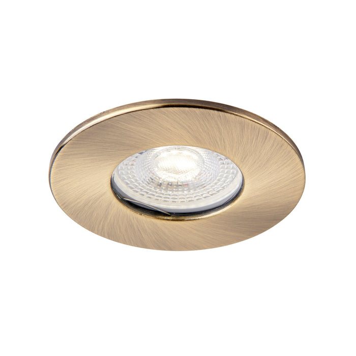 Saxby 113288 Saxby ShieldONE 65 Bezel iP65 - Antique Brass Antique brass plate - westbasedirect.com