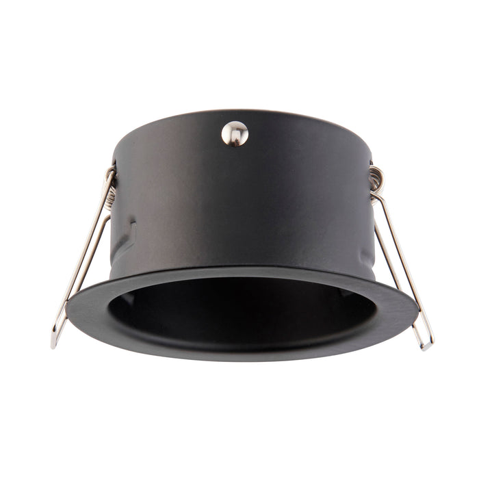 Saxby 113321 Saxby ShieldONE 65 fire-rated Open Can - 10 Pack 10W Matt black paint 10 x 10W LED GU10 Cool White - westbasedirect.com