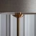 Endon 113461 Highclere Single Floor Vintage brass & natural linen 10W LED E27 (Required) - westbasedirect.com