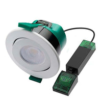 BELL 11380V2 4/6W Firestay Duo LED CCT Wattage Switchable Centre Tilt Downlight - Dim, P&P, 60° Beam Angle - Lever Tool-Free Termination - No Bezel