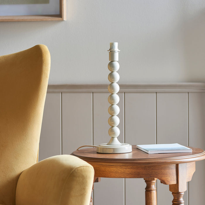 Endon 113863 Higgledy Table Base Gloss almond white paint 7W LED E14 (Required)