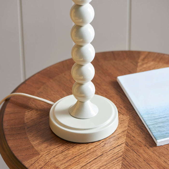 Endon 113863 Higgledy Table Base Gloss almond white paint 7W LED E14 (Required)