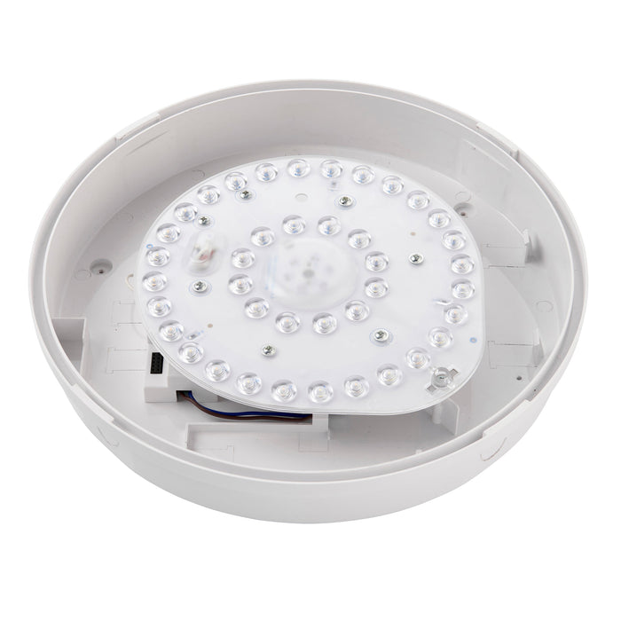 Saxby 113960 Saxby HeroULTRA standard IP65 15W Matt white textured & opal pc 15W LED module (SMD 2835  CCT) CCT