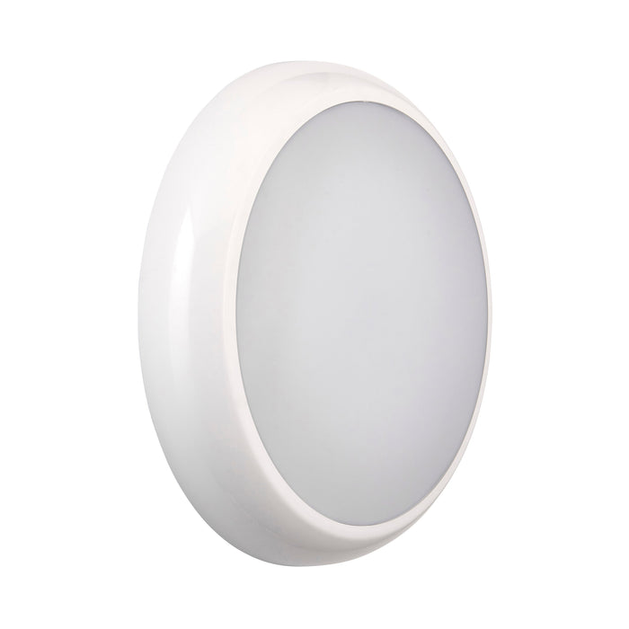 Saxby 113962 Saxby HeroULTRA emergency IP65 15W Matt white textured & opal pc 15W LED module (SMD 2835  CCT) CCT