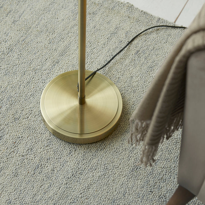 Endon 114205 Pharmacy Reader Floor Antique brass plate 10W LED E27 (Required)