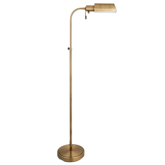 Endon 114205 Pharmacy Reader Floor Antique brass plate 10W LED E27 (Required)