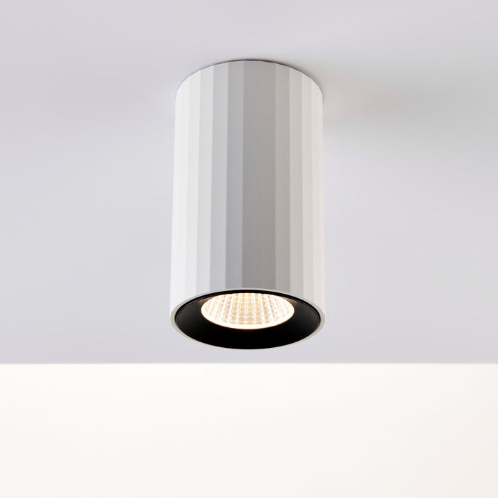 Saxby 114568 Juno LED surface 10W Sand black paint & clear pmma 10W LED module (COB) CCT - westbasedirect.com